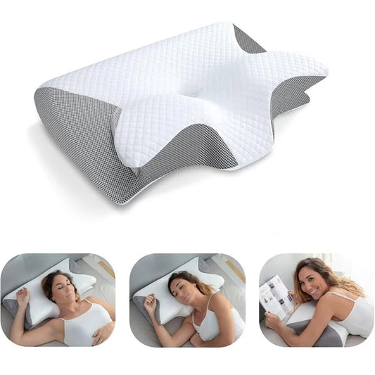 Cervical Ergonomic Contour Orthopedic Pillow for Neck Pain - Supersell 