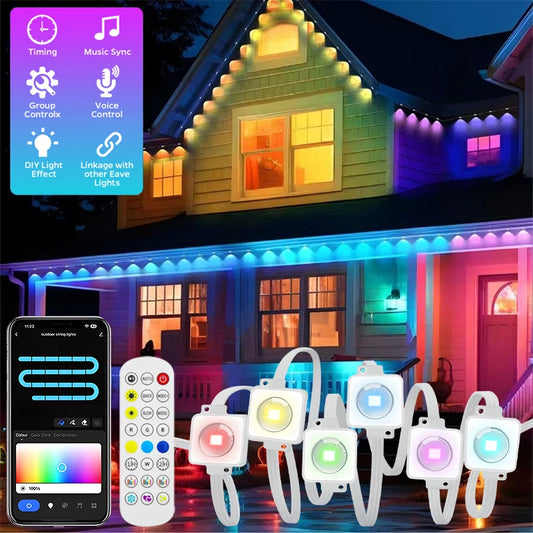 Permanent Outdoor LED Lights Waterproof Alternative for Eufy Lights