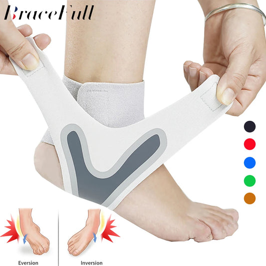 Adjustable Compression Ankle Sleeve Elastic Ankle Brace Guard Foot Anti-Sprain Support Heel Protective Strap - Supersell