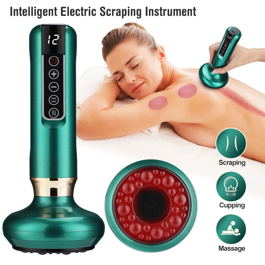 Electric Cupping Massager Vacuum Suction Cup GuaSha Anti Cellulite - Supersell 