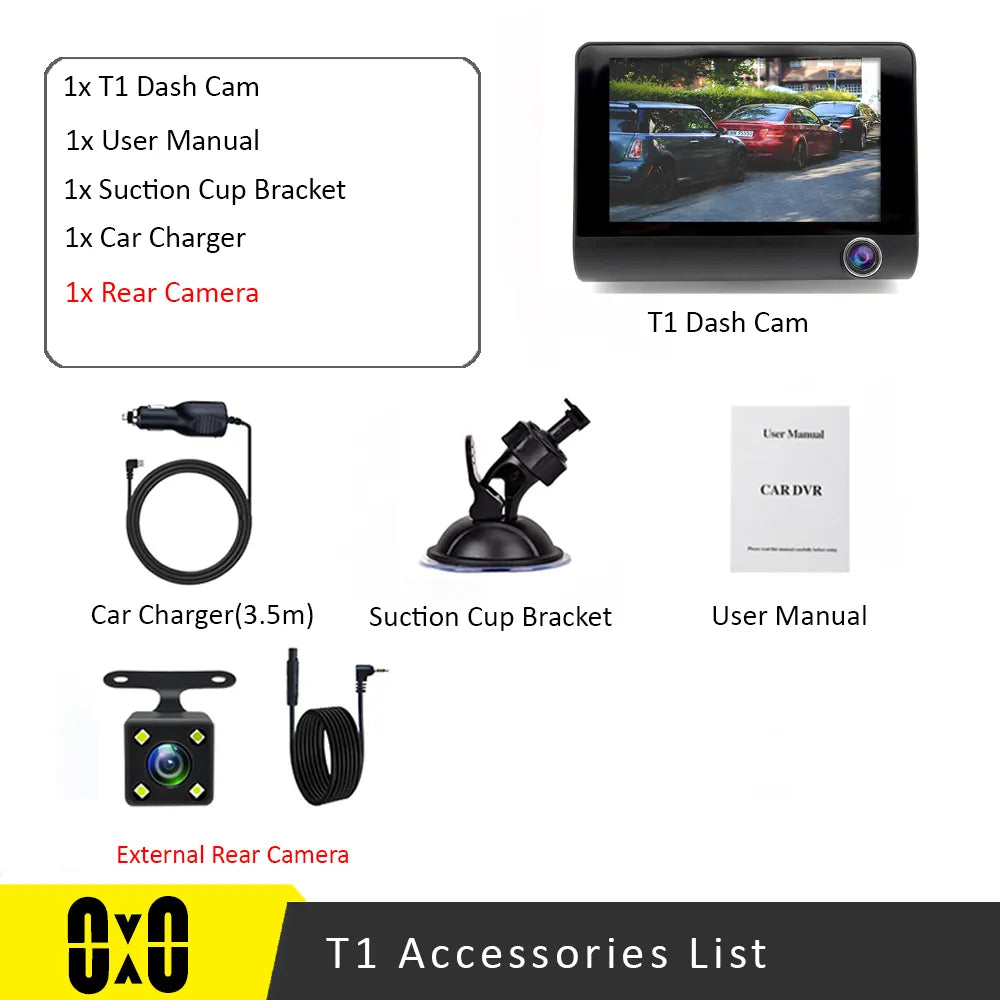 Car DVR 3 Car Dash Cam - Supersell