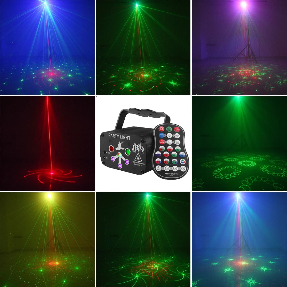 Mini DJ Disco Laser Light Projector USB Rechargeable - Supersell