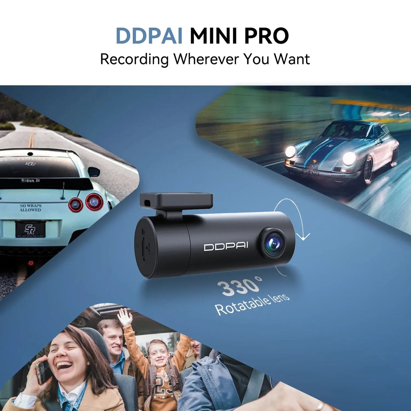 DDPAI Dash Cam Mini Pro 1296P Ultra HD Vehicle Wi-Fi Smart Connect Car Camera - Supersell