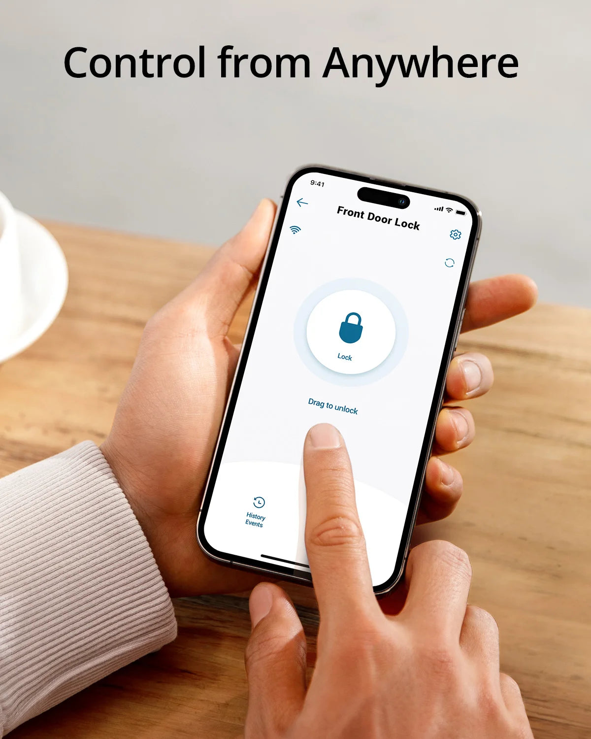 eufy Security Smart Lock 5-in-1 Keyless Entry Door Lock C210 (E110) Built-in Wi-Fi - Supersell