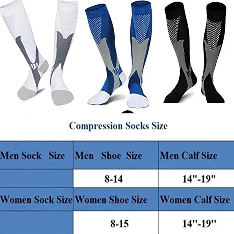 Compression Socks Medical Varicose Veins Nylon Medical Nursing Stockings Fit For Sports Black compression Socks For Anti Fatigue - Supersell