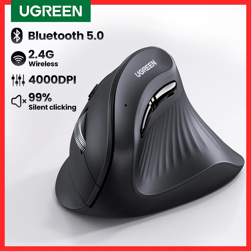 UGREEN Vertical Mouse Wireless Bluetooth 5.0 - Supersell 