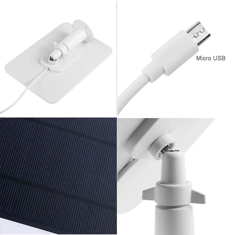 Solar Panels for Camera EufyCam Reolink Argus  Micro USB and USB-C Charging - Supersell