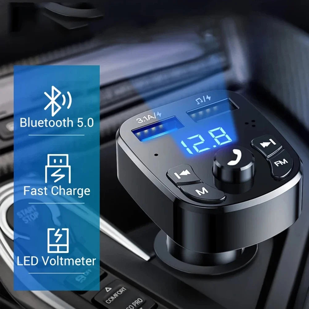 Car Bluetooth 5.0 + USB Fast Charger - Supersell