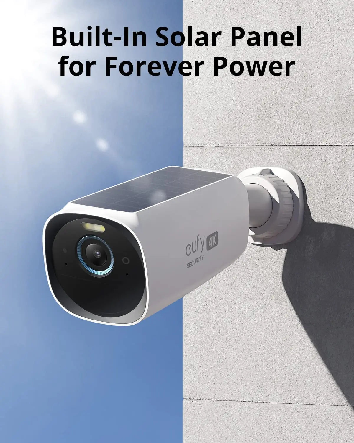 eufy security S330 eufyCam 3 Security Camera Outdoor Wireless 4K Camera Solar Panel Forever Power Face Recognition AI - Supersell