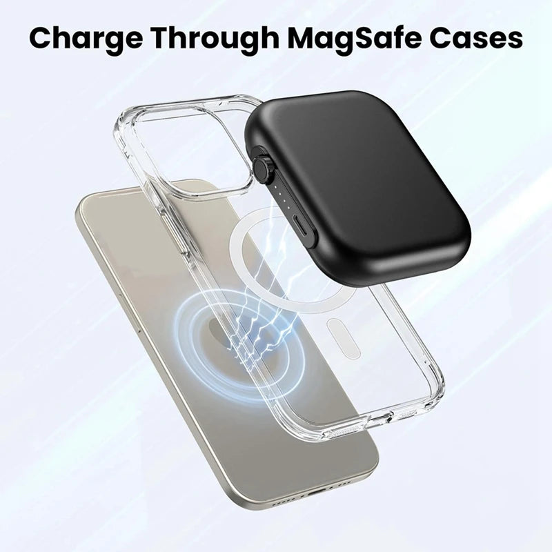 3-In-1 Magnetic Power Bank 5000Mah 22.5W Portable Magsafe Wireless Charger - Supersell 