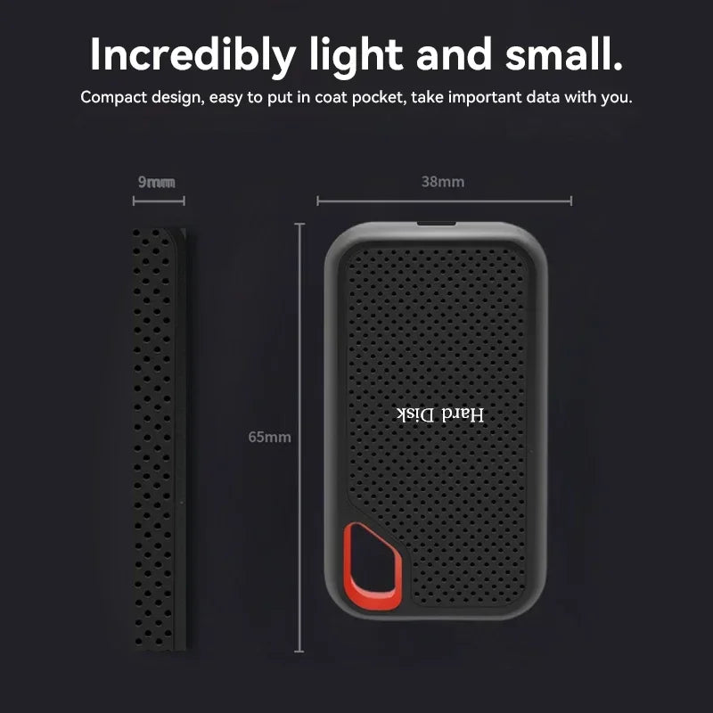 SSD E60 Mobile Hard Disk High Speed External Hard Disk for Desktop/PC/PS5 Game Storage Devices - Supersell