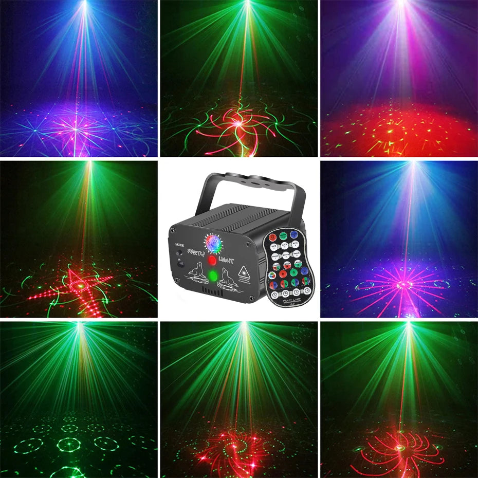 Mini DJ Disco Laser Light Projector USB Rechargeable - Supersell