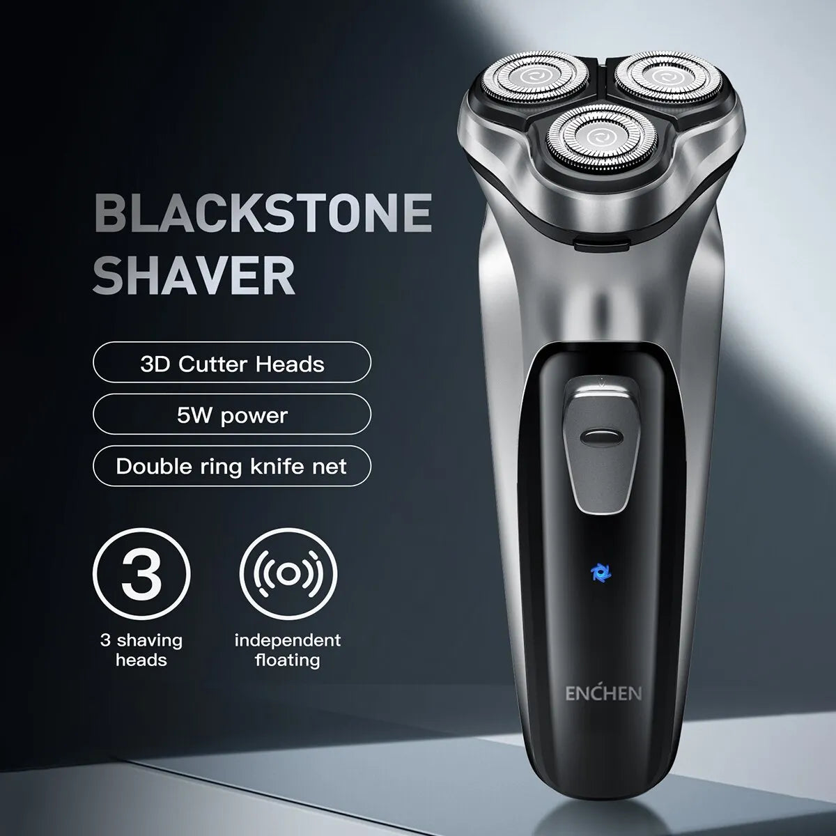 Electrical Rotary Shaver for Men 3D Floating Blades - Supersell