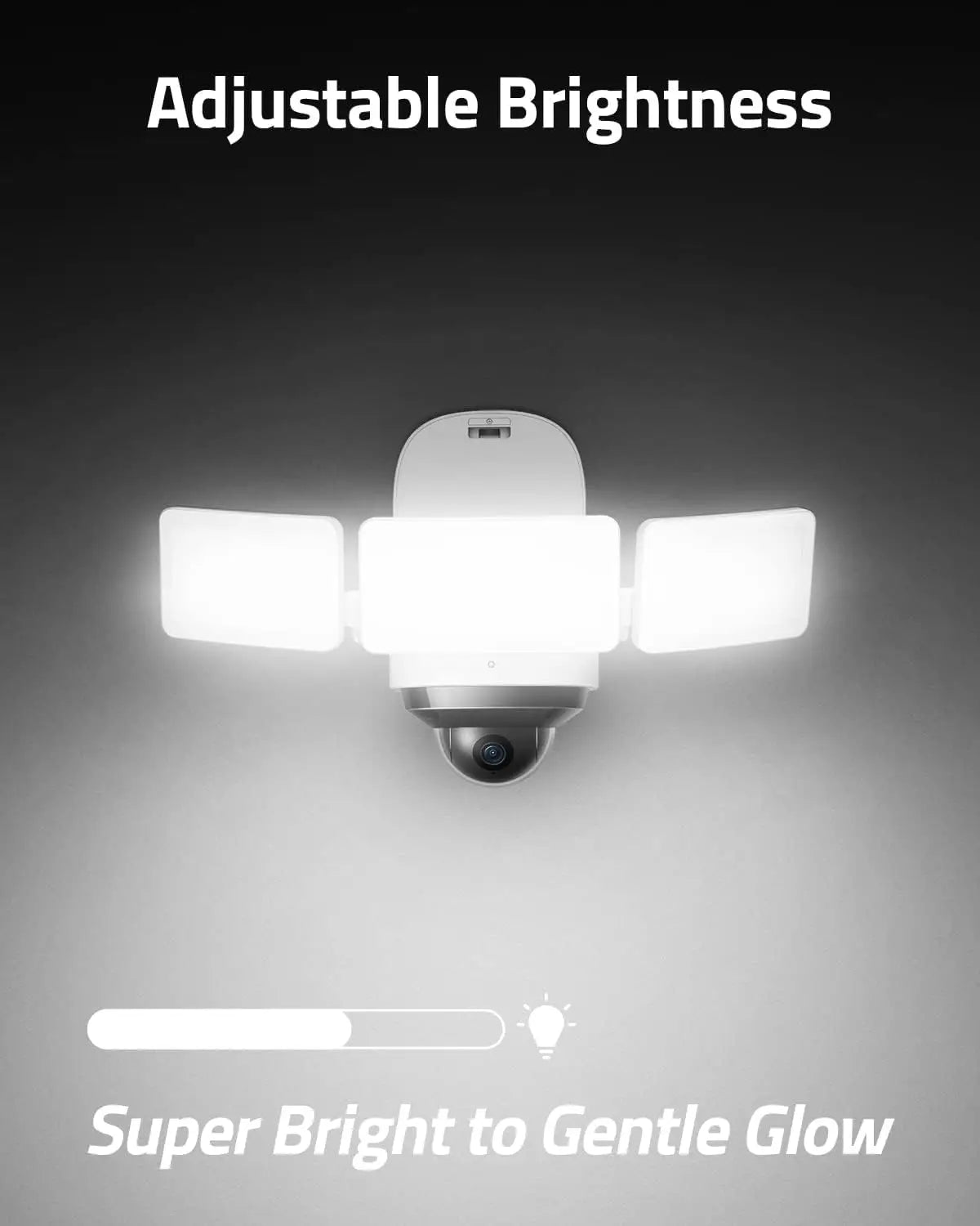 eufy Security Floodlight Cam S330, 360-Degree Pan & Tilt Coverage 2K Full HD 3,000 Lumens Smart Lighting Weatherproof - Supersell